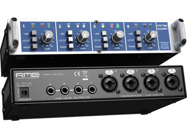 RME QuadMic II - Mic Preamp 4-ch MicPre, SNR: 129 dB, 100 % hum-free