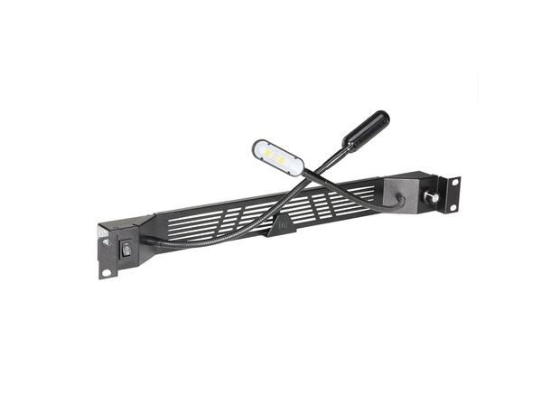 AH LED Gooseneck Racklight - 2 Gooseneck LED lys for 19" rack 