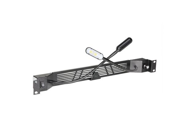 AH LED Gooseneck Racklight - 2 Gooseneck LED lys for 19" rack