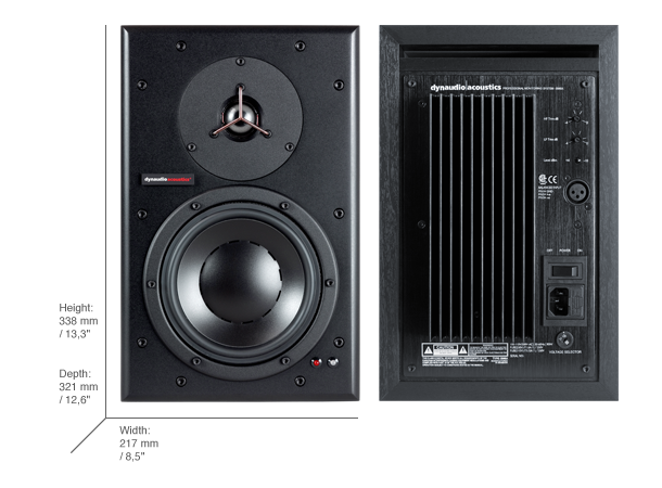 Dynaudio Pro BM6A (classic) Toveis 2x100w, 41Hz - 21kHz, 118 dB 