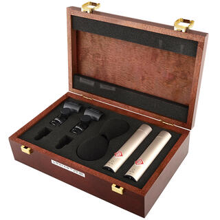 NEUMANN KM 183 Stereo Set Omni-directional microphones. Nickel. St