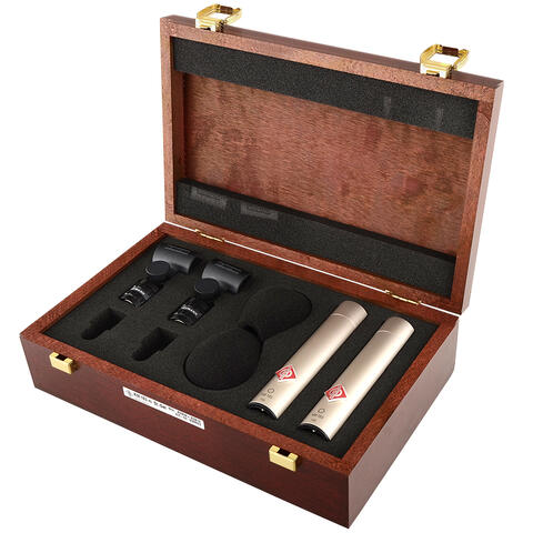 NEUMANN KM 183 Stereo Set Omni-directional microphones. Nickel. St