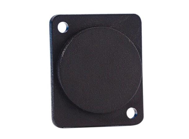AH Blindpanel for chassis, svart plast Universal dekkplate for D-type XLR hull 