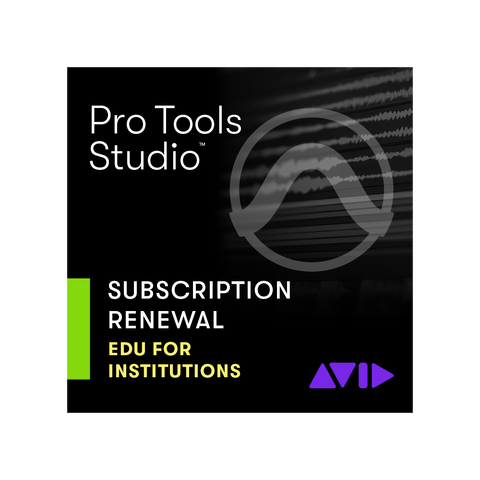 AVID Pro Tools STUDIO leiefornye SKOLE 1 &#229;rs fornyelse for skoler - uten iLok