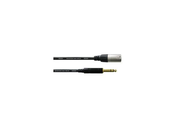 Cordial Essentials XLR M - TRS Jack 0,6m Balansert kabel, REAN-plugg 