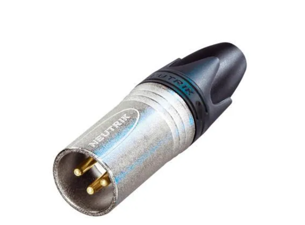 Neutrik NC3MXX-EMC XLR plugg 3p Han Nikkel RF screening 