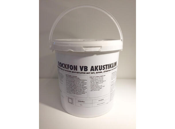 Rockfon Sonar Akustikklim 10 liter Beregn 0,7 l/ kvm (dekker ca 14m2) 