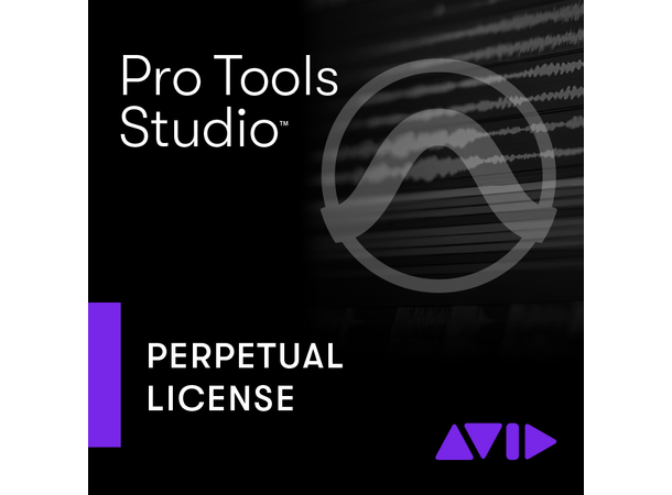 AVID Pro Tools STUDIO Perpetual lisens Fullversjon med 1 års Plan -u/ iLok 