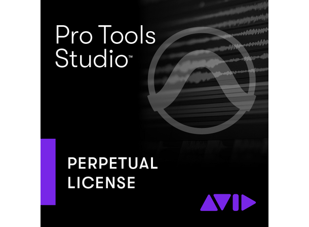 AVID Pro Tools Studio Perpetual lisens Fullversjon med 1 års Plan -u/ iLok