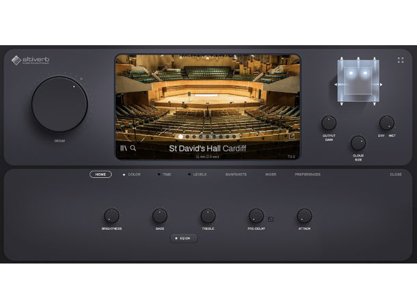 Audio Ease Altiverb 8 REGULAR Støtter IO mono og stereo 