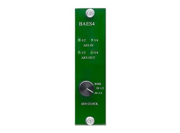 Burl Audio B80-BAES4 AES/EBU kort 4 kanaler AES3 I/O, 2 XLR I/O, BNC