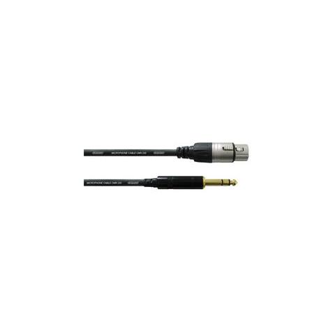 Cordial XLR F - TRS Jack M  6,0m ESSENTIAL kabel XLRF til bal. st jack.