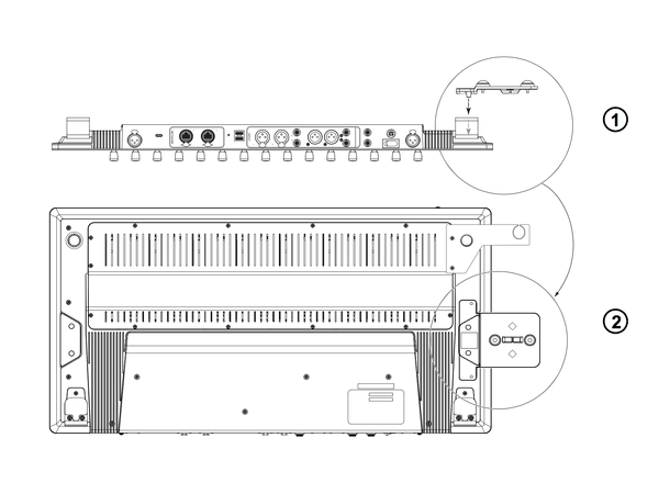 AVID S3 Dock link Braketter for å feste S3 til Dock 