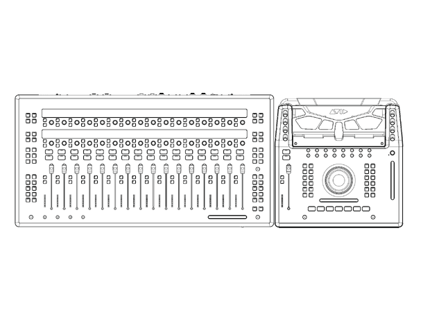 AVID S3 Dock link Braketter for å feste S3 til Dock 