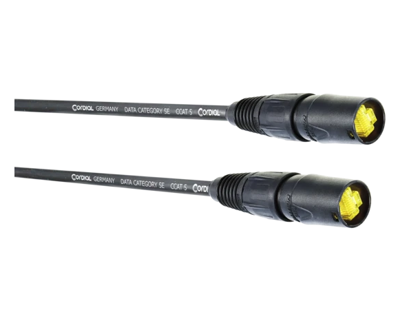 Cordial CAT5 kabel ETHERCON M-M  1m PEAK, fleksibel med flettet skjerm 