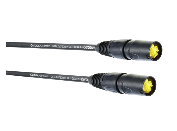 Cordial CAT7  kabel ETHERCON M-M 10m PEAK, fleksibel med flettet skjerm