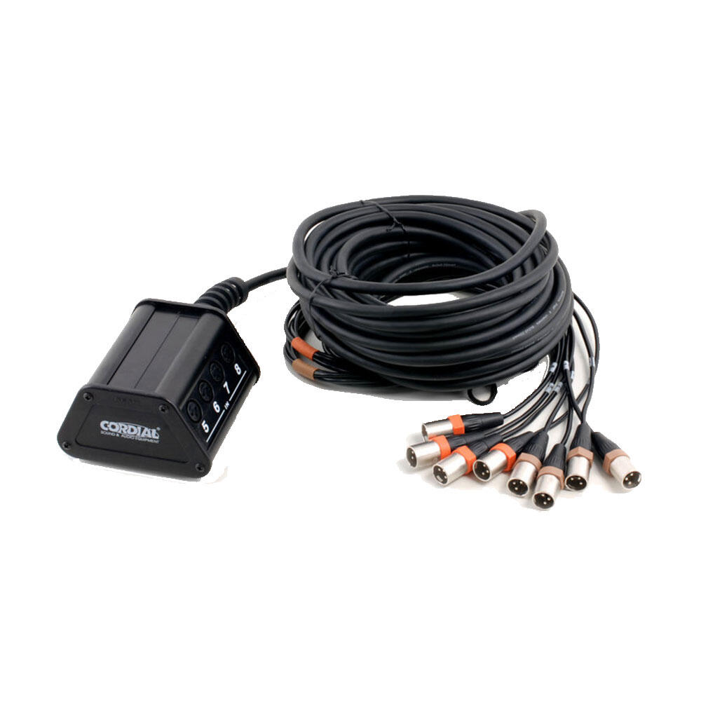 Cordial CYB 8-4 C15 Multicore Stagebox 8 x inn, 4 x ut, 15 m / pigtail ...