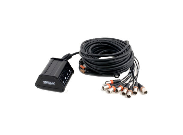 Cordial CYB 8-4 C15 Multicore Stagebox 8 x inn, 4 x ut, 15 m / pigtail REAN 