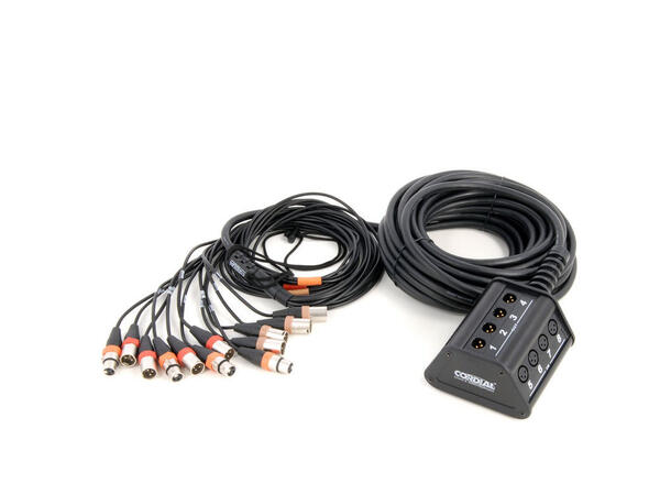 Cordial CYB 8-4 C15 Multicore Stagebox 8 x inn, 4 x ut, 15 m / pigtail REAN 