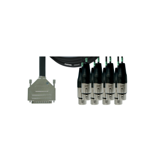 Cordial DB25-XLR-F kabel M-F  1,5m Multikabel DB 25 tascam pin-out- XLR Hun