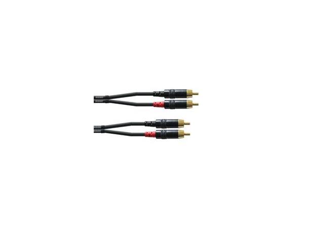Cordial RCA Dual kabel M-M 0,6 m INTRO Dobbel RCA/RCA kabel 