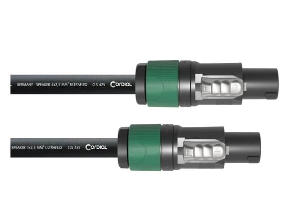 Cordial SPEAKON 4 høyttalerkabel M-M 10m SELECT CPL Speakon han-han, 4 pol 2,5mm2 