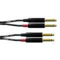 Cordial jack dual ubalansert M-M 6m INTRO 2 x 6,3mm Jack / 2 x 6,3mm Jack