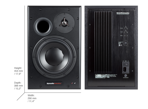 Dynaudio Pro BM15A Classic Serie Venstre Toveis 100+200w, 30Hz - 21kHz, 124 dB