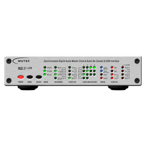 MUTEC MC-3+ SMART CLOCK USB Silver Master Clock og Distributor,1G-ClockTech