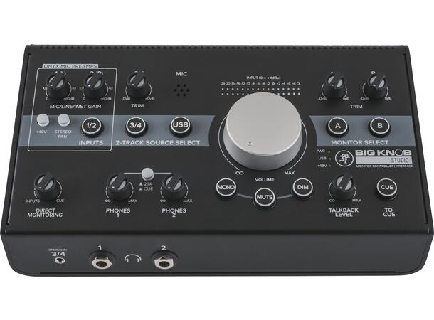 Mackie Big Knob Studio Volume/Monitor Desktrop Controller 3x2