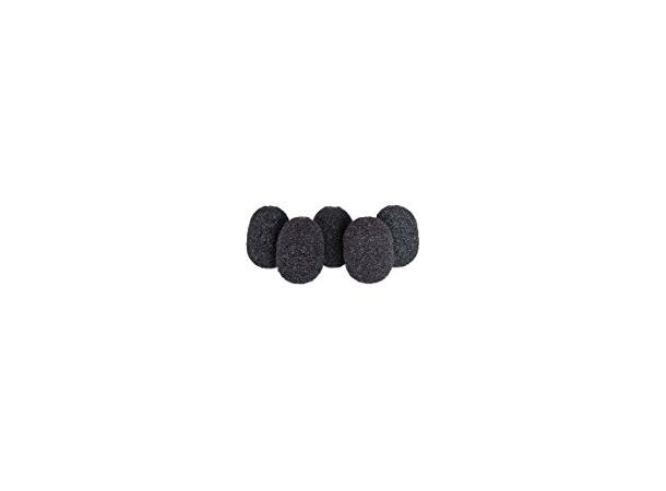 RYCOTE Lavalier Foams Black 5-Pack Up to 20 dB wind and pop noise attenuati 