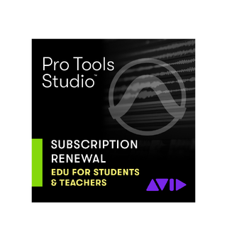 AVID Pro Tools STUDIO leiefornyelse EDU 1 år fornyelse for studenter og lærere