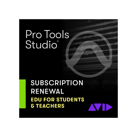 AVID Pro Tools STUDIO leiefornyelse EDU 1 &#229;r fornyelse for studenter og l&#230;rere