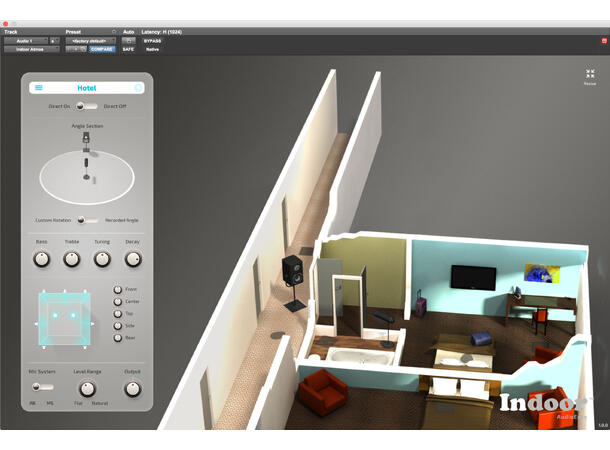 Audio Ease Indoor 2 Postprod plugin AAX/AAX DSP, Opp til 9.1 støtte 