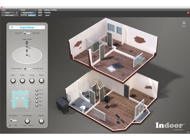 Audio Ease Indoor 2 Postprod plugin AAX/AAX DSP, Opp til 9.1 støtte 