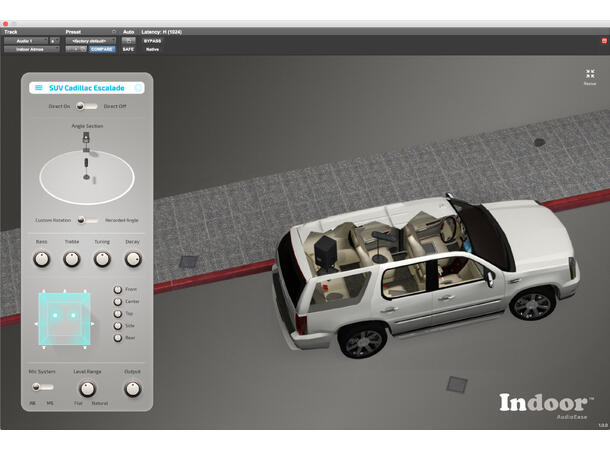 Audio Ease Indoor 2 Postprod plugin AAX/AAX DSP, Opp til 9.1 støtte 