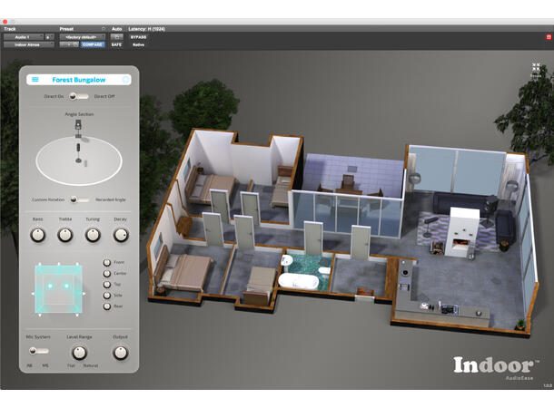 Audio Ease Indoor 2 Postprod plugin AAX/AAX DSP, Opp til 9.1 støtte 