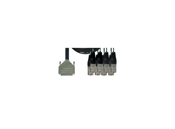 Cordial DB25-XLR-M kabel M-M 3,0m Multikabel DB 25 tascam pin-out- XLR Han 
