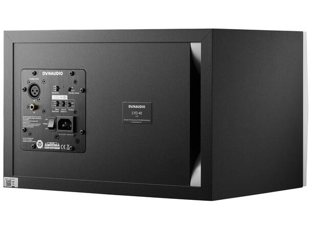 Dynaudio Pro LYD 48 svart - (2 stk, L+R) 32Hz-21kHz, 2x50W H/MF + 80W LF Class-D