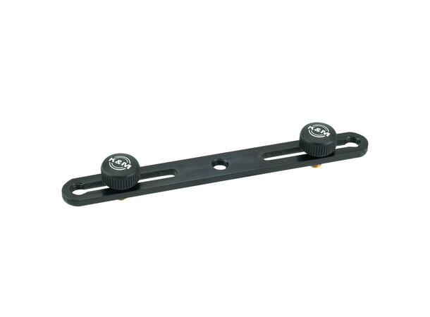 K&M 23550 Mikrofon Bar Skinne for 2 mikrofoner - stereoskinne 