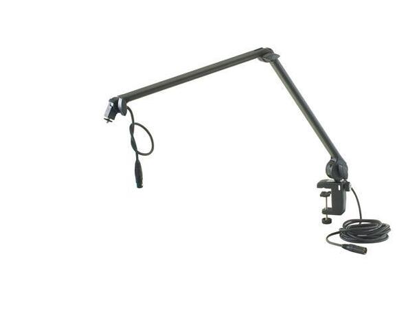 K&M 23860 Mikrofonstativ bordarm m/kabel av typen kontorlampe med klemmefeste 