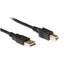 Kabel USB2  A-B - 3,0 m ACT A-B USB Kabel Svart