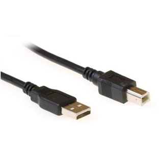 Kabel USB2  A-B - 3,0 m ACT A-B USB Kabel Svart