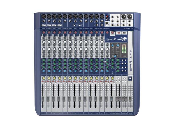 Soundcraft Signature 16 | 12 mik, 4xEQ 4 aux, Lexicon, USB 