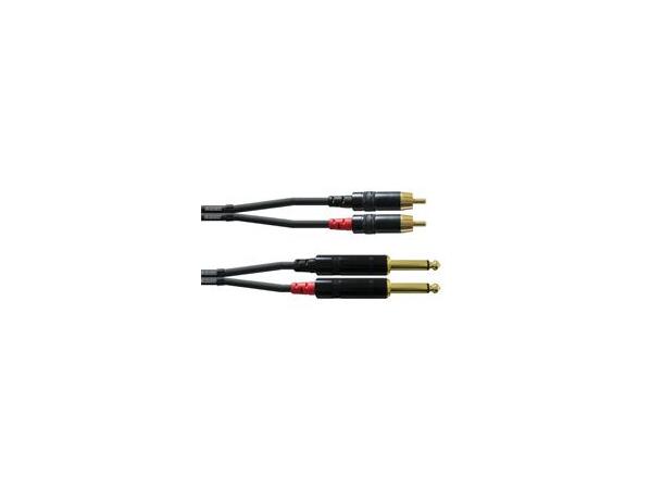 Cordial jack-RCA dual M-M 3,0m INTRO 2 x 6,3mm Jack / 2 x RCA/phono