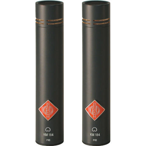 NEUMANN KM 184 mt Stereo Set black Cardioid microphones. Black. Stereo pair