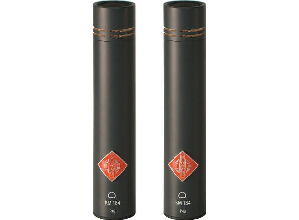 NEUMANN KM 184 mt Stereo Set black Cardioid microphones. Black. Stereo pair