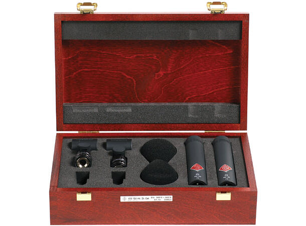 NEUMANN KM 184 mt Stereo Set black Cardioid microphones. Black. Stereo pair