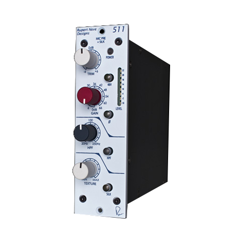 Rupert Neve 511 Mic Pre med Silk 500 Serie Micpre med trinnl&#248;s Silk