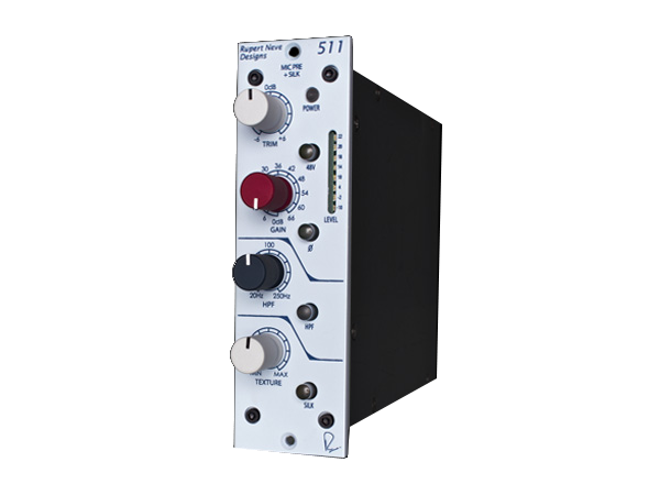Rupert Neve 511 Mic Pre med Silk 500 Serie Micpre med trinnløs Silk 